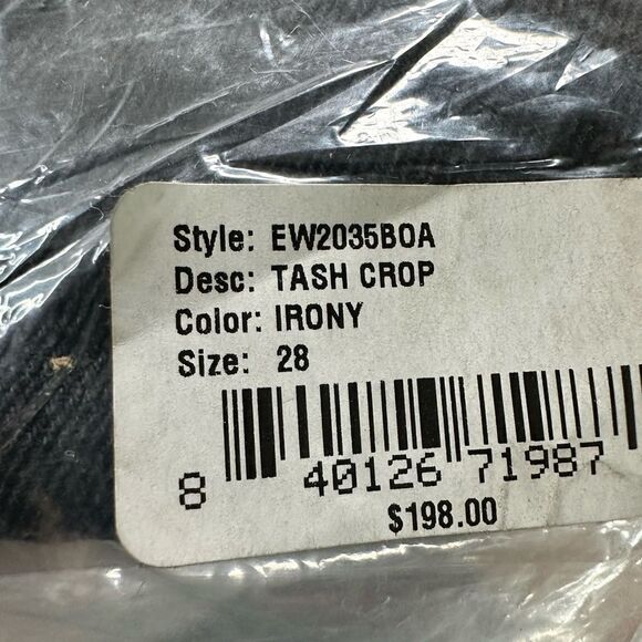 NWT EDWIN Women’s Tash 90s Relaxed Straight Leg Jeans Irony Black - Size 28 - Picture 5 of 7